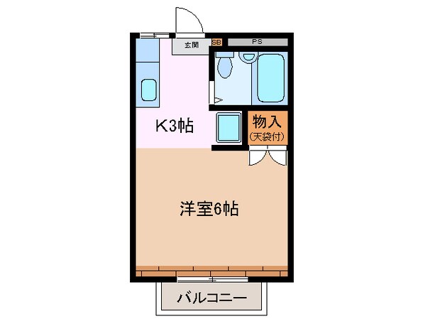 コーポ谷口の物件間取画像